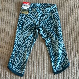 The North Face Kids Teal Patterned Leggings